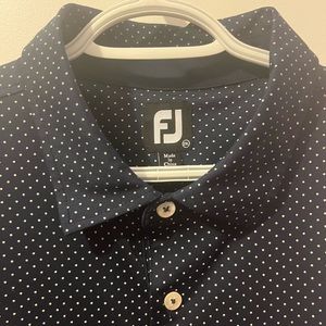 Navy white foot joy golf polo